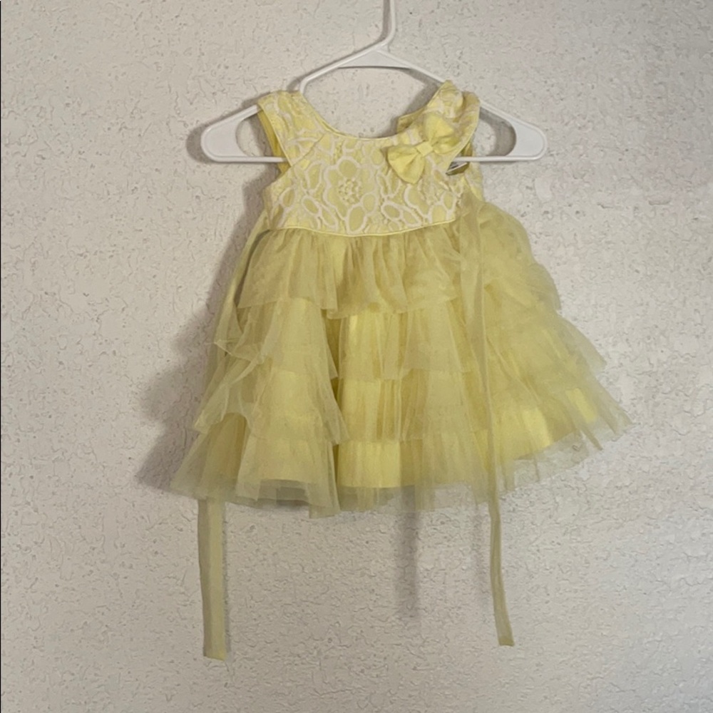 Children’s 2T Easter yellow pastel dress